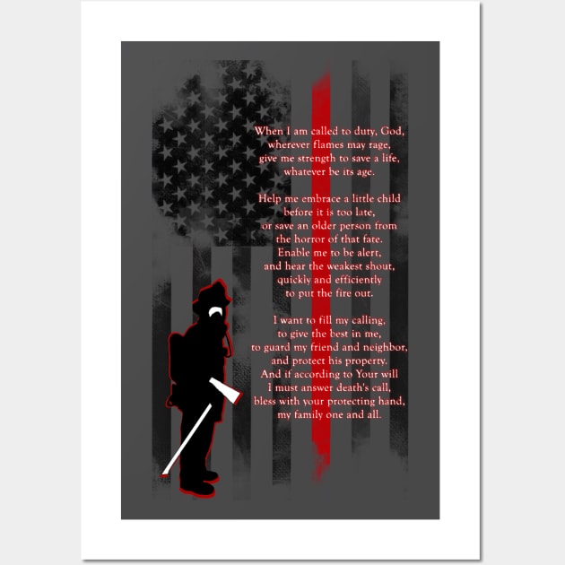 Thin Red Line Wall Art by oharadesigns